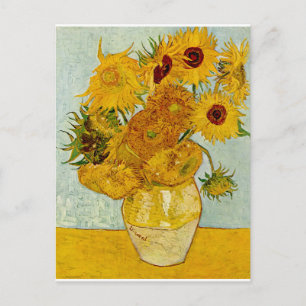 Cartão Postal Vincent Van Gogh 12 Girassóis Impressionista