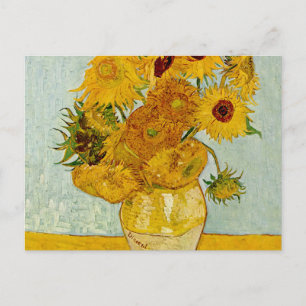 Cartão Postal Vincent Van Gogh 12 Girassóis Impressionista