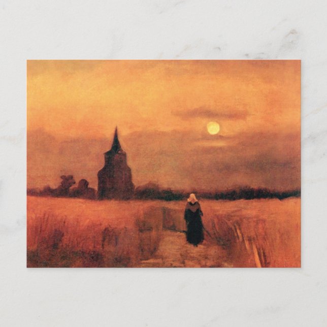 Cartão Postal Vincent Van Gogh - A Antiga Torre Nos Campos (Frente)
