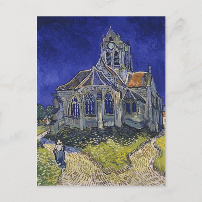 Cartão Postal Vincent Van Gogh - A Igreja em Auvers (Frente)