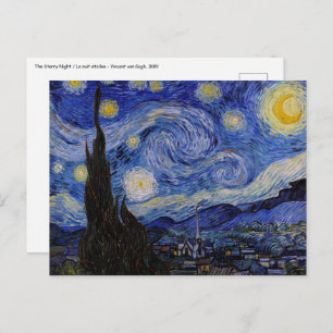 Cartão Postal Vincent Van Gogh - A noite de Starry