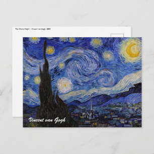 Cartão Postal Vincent Van Gogh - A noite de Starry