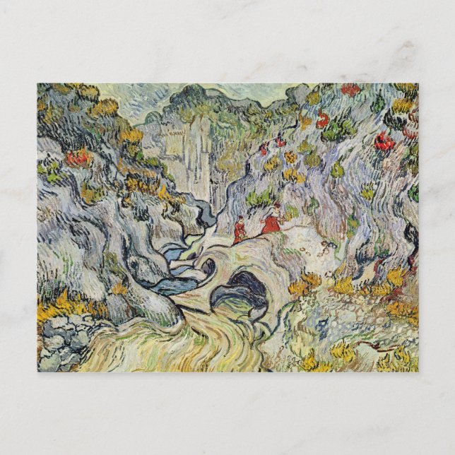 Cartão Postal Vincent van Gogh | a ravina do Peyroulets (Frente)