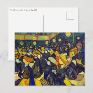 Cartão Postal Vincent van Gogh - A Sala de Baile em Arles