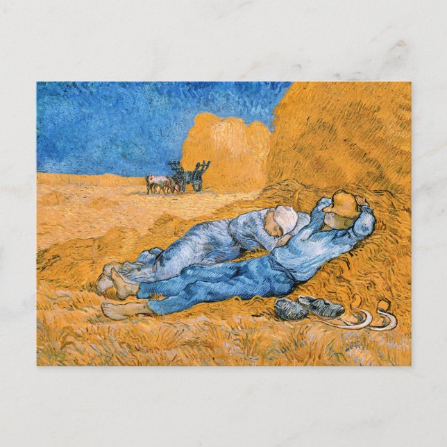 Cartão Postal Vincent van Gogh - A Sesta (Frente)