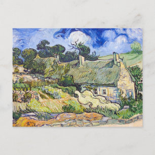 Cartão Postal Vincent Van Gogh - Algodão com Telhados