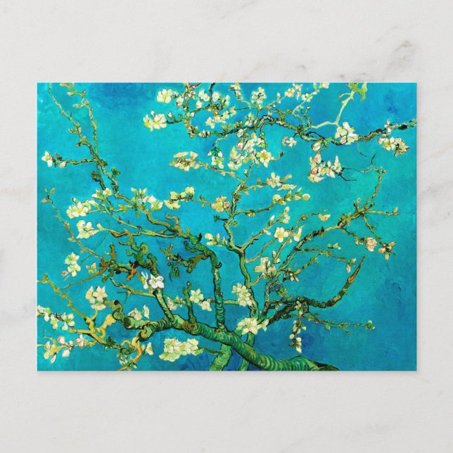 Cartão Postal Vincent Van Gogh Almond Blossom Fine Art (Frente)