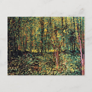 Cartão Postal Vincent Van Gogh - Árvores e Sub-bosque Arte Fina