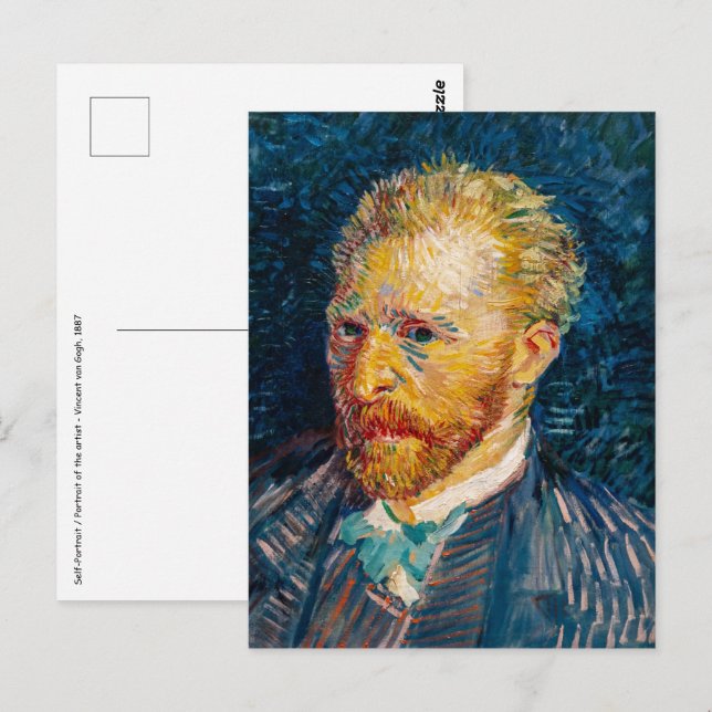 Cartão Postal Vincent Van Gogh - Autorretrato (Frente/Verso)