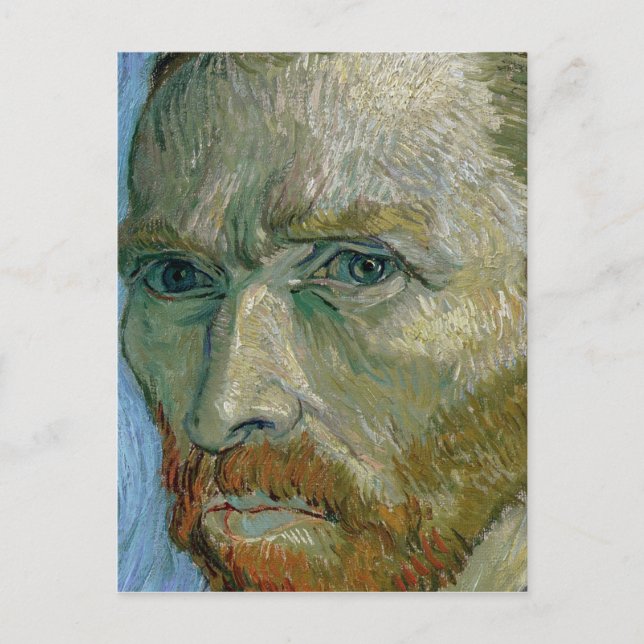 Cartão Postal Vincent van Gogh | Autorretrato, 1889 (Frente)