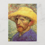 Cartão Postal Vincent van Gogh autorretrato com chapéu de palha<br><div class="desc">O autorretrato com o Chapéu de Palha de Vincent van Gogh é um retrato típico de apos impressionismo de arte que aparece com o artista. Van Gogh criou muitos autorretratos durante sua vida, foi um prolífico autoretratista, que se pintou trinta e sete vezes entre 1886 e 1889. Em todos esses...</div>