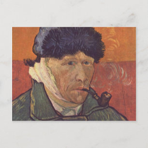 Cartão Postal Vincent Van Gogh - Autorretrato com Orelha Bandada
