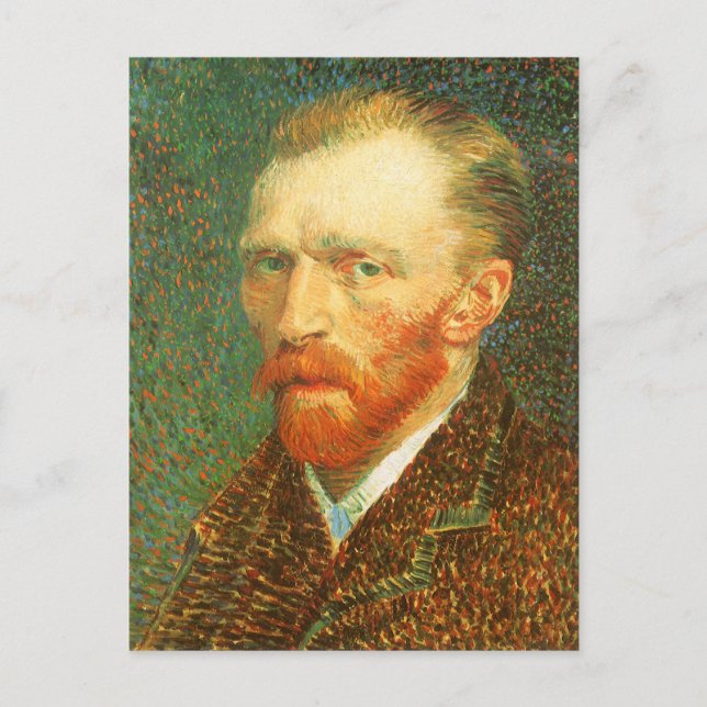Cartão Postal Vincent van Gogh - autorretrato de Van Gogh (Frente)