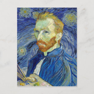 Cartão Postal Vincent van Gogh Autorretrato Starry Night