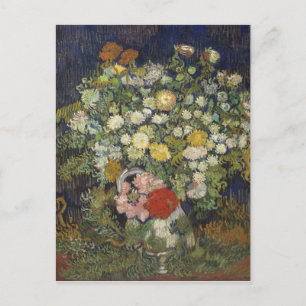 Cartão Postal Vincent Van Gogh  Buquê de Flores num Vaso