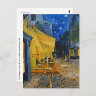 Cartão Postal Vincent van Gogh - Cafe Terrace à Noite