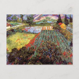 Cartão Postal Vincent Van Gogh - Campo com Papoulas Arte Refinad