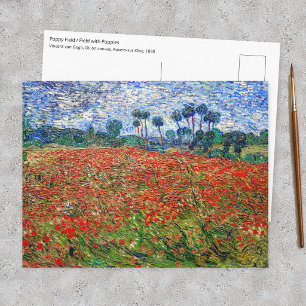 Cartão Postal Vincent van Gogh - Campo de Papoulas