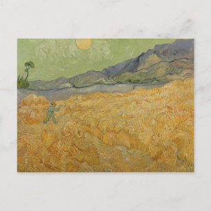 Cartão Postal Vincent van Gogh Campo de Trigo com Ceifador, 18