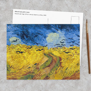 Cartão Postal Vincent van Gogh - Campo de Trigo com Corvos