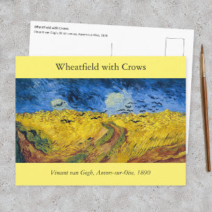 Cartão Postal Vincent van Gogh - Campo de Trigo com Corvos