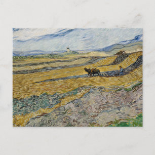 Cartão Postal Vincent Van Gogh, Campo fechado com Plowman