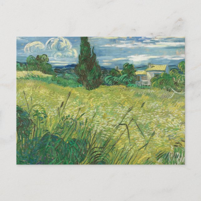Cartão Postal Vincent van Gogh - Campo Verde (Frente)