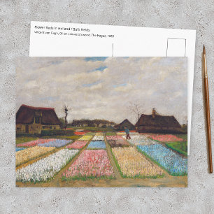 Cartão Postal Vincent van Gogh - Canteiros de Flores na Holanda