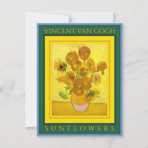 CARTÃO POSTAL VINCENT VAN GOGH ...CARTÃO POSTAL DE GIRASSÓIS
