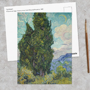 Cartão Postal Vincent van Gogh - Ciprestes