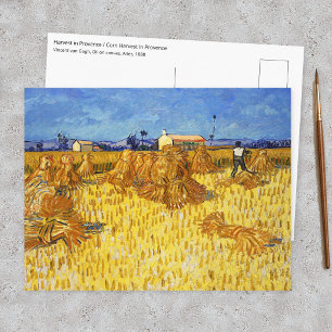 Cartão Postal Vincent van Gogh - Colheita na Provença