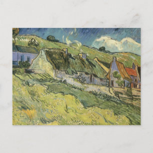 Cartão Postal Vincent van Gogh - Cottages Thatcher