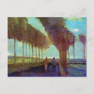 Cartão Postal Vincent Van Gogh - Country Lane Com Dois Números