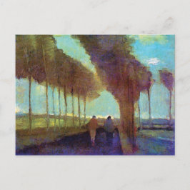 Cartão Postal Vincent Van Gogh - Country Lane Com Dois Números