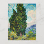 Cartão Postal Vincent Van Gogh Cyprestes Fine Art<br><div class="desc">Vincent Van Gogh Cyprestes Fine Art</div>