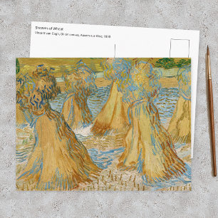 Cartão Postal Vincent van Gogh - Feixes de Trigo