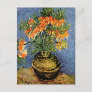 Cartão Postal Vincent van Gogh - Filiais em um Vaso de Cobre