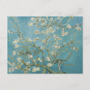 Cartão Postal vincent van gogh, flores de amendoeira