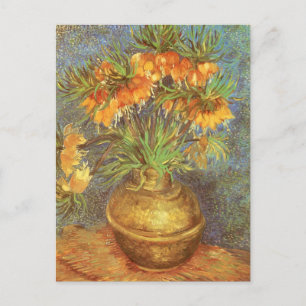 Cartão Postal Vincent van Gogh - Fritilárias em um Vaso de Cobre