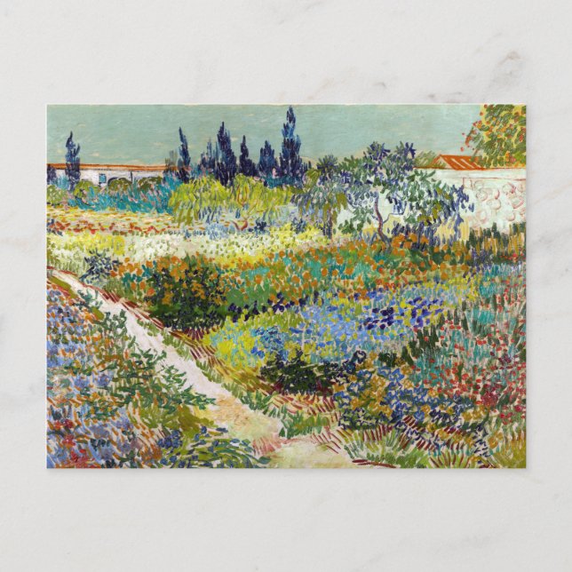 Cartão Postal Vincent van Gogh Garden em Arles (Frente)