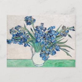 Cartão Postal Vincent Van Gogh irrises. Impressionismo arte flor