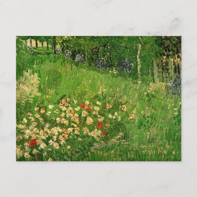 Cartão Postal Vincent van Gogh - Jardim do Daubigny (Frente)