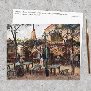 Cartão Postal Vincent Van Gogh - La Guinguette em Montmartre