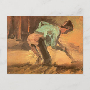 Cartão Postal Vincent van Gogh - Man Stooping w Stick ou Spade