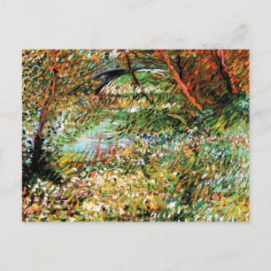 Cartão Postal Vincent Van Gogh - Margens do Sena na Primavera