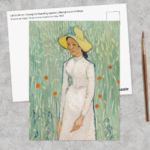 Cartão Postal Vincent van Gogh - Menina de Branco