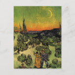 Cartão Postal Vincent Van Gogh Moonlit Landscape<br><div class="desc">Cartão-postal Vincent Van Gogh Moonlit</div>