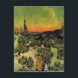 Cartão Postal Vincent Van Gogh Moonlit Landscape<br><div class="desc">Cartão-postal Vincent Van Gogh Moonlit</div>