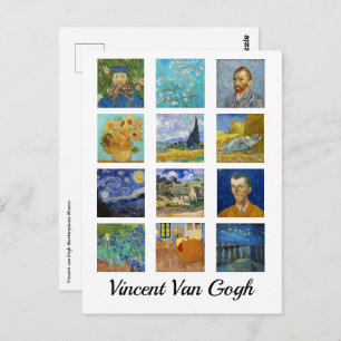 Cartão Postal Vincent Van Gogh - Mosaico de Mastercastas
