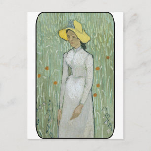 Cartão Postal Vincent van Gogh - Mulher em campo